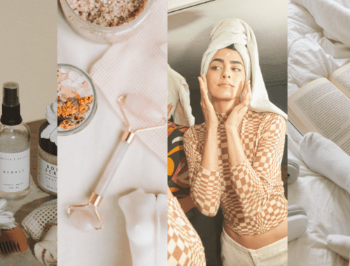 Cozy self-care kit for women with non-toxic self-care products, ideal as a best self-care product for busy mom on Mother’s Day