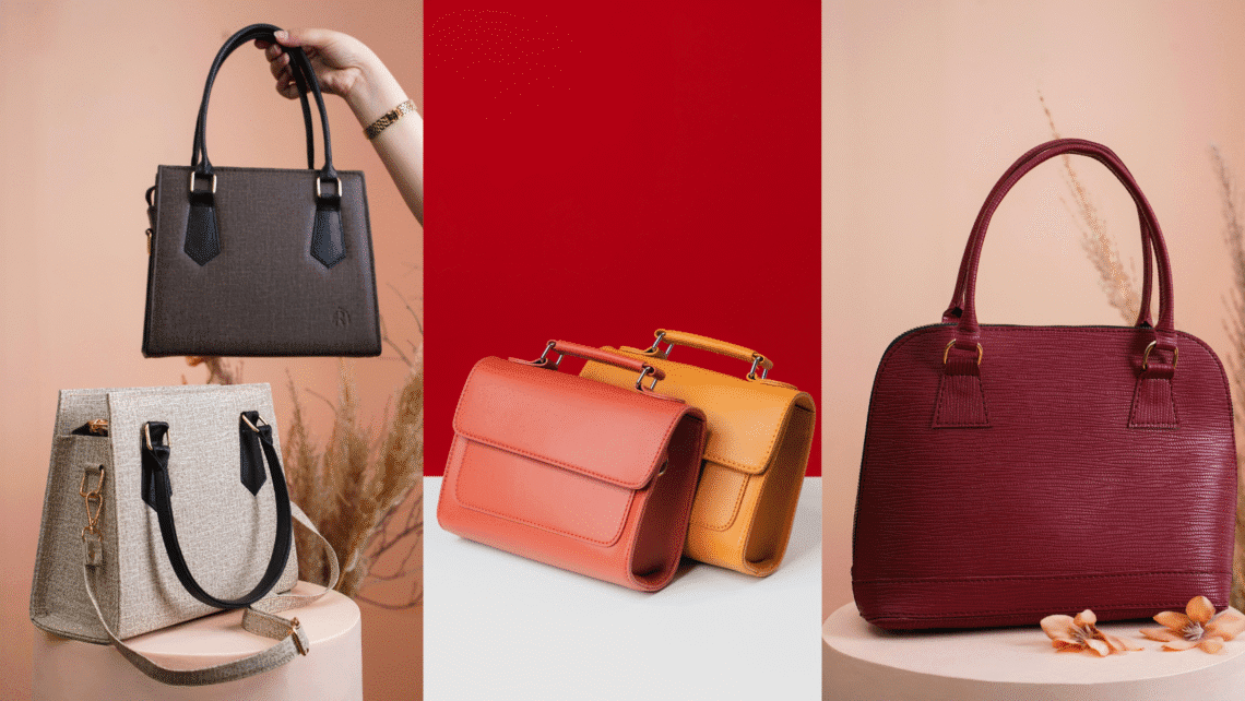 A stylish leather handbag with a floral gift box, perfect for Mother’s Day gifting, displayed on a white background to inspire those looking to shop Mother’s Day handbags